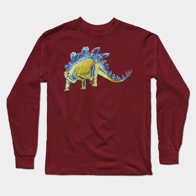 Stegosaurus Geode Long Sleeve T-Shirt by RaLiz